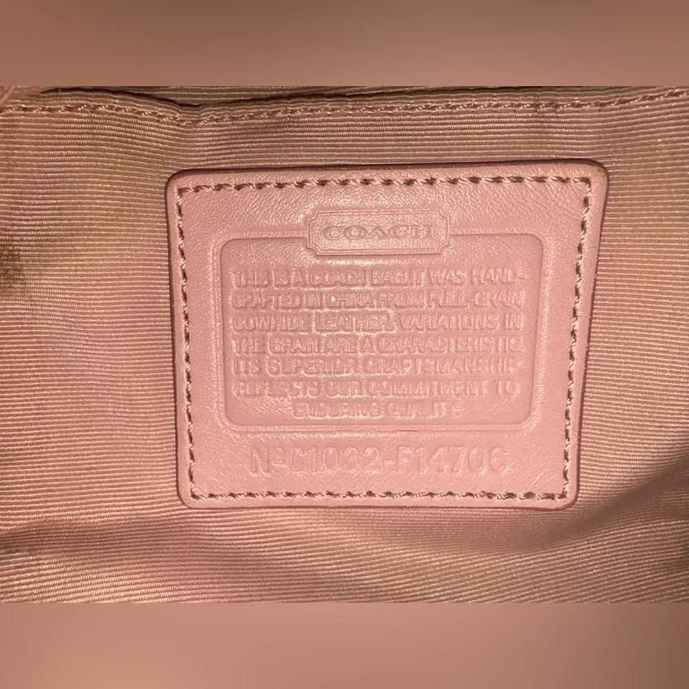Coach Leather Blush Hobo Shoulder Bag - Picture 5 of 16